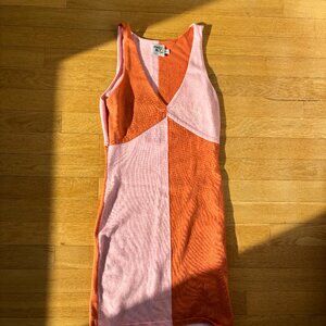 Princess Polly Orange and Pink Dress